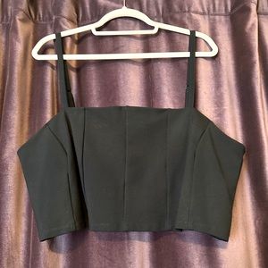 NWOT 11 Honore Black Shayla Crop Top - Size 3 (22-24)